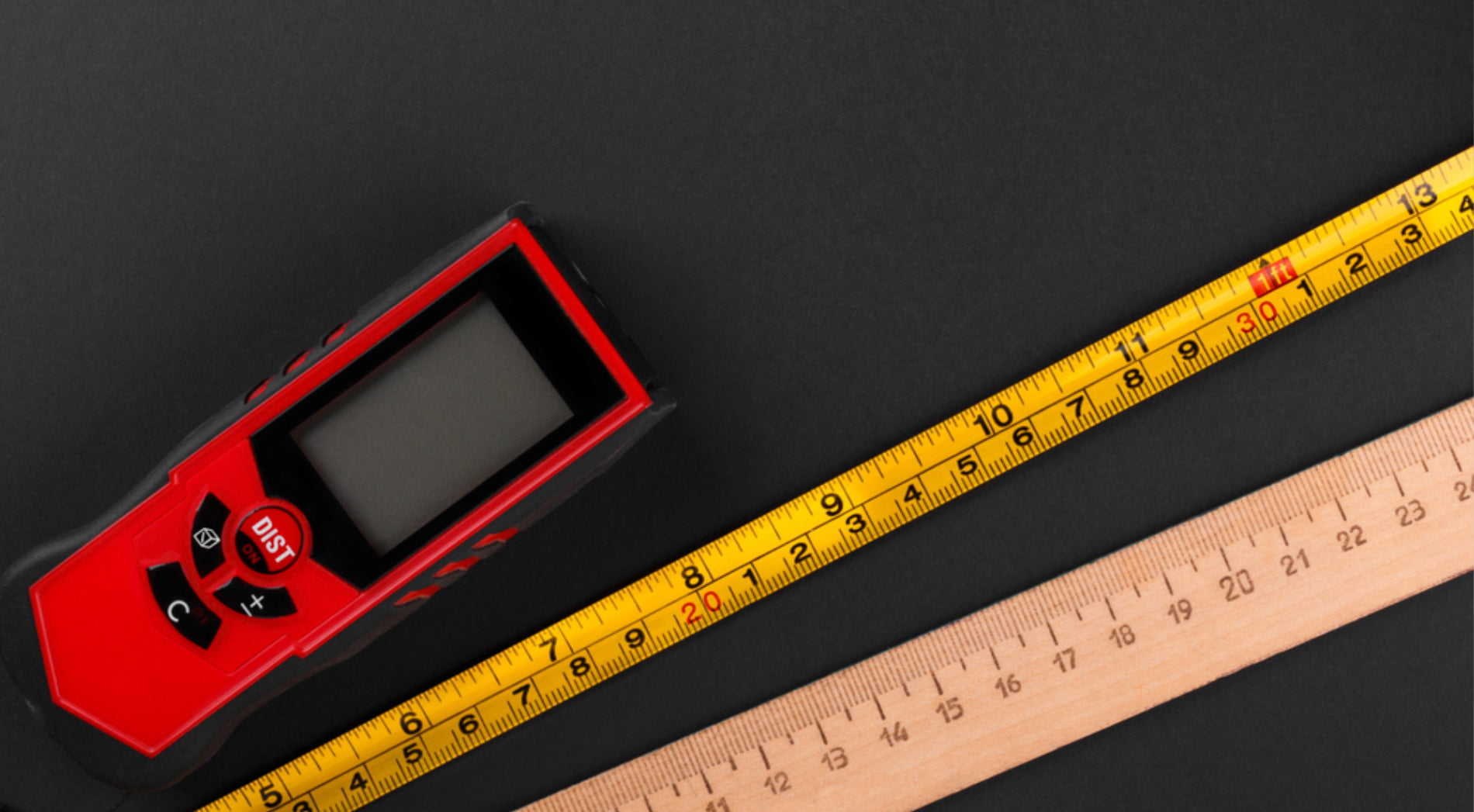 verschiedene Messgeräte zur Mattenvermessung