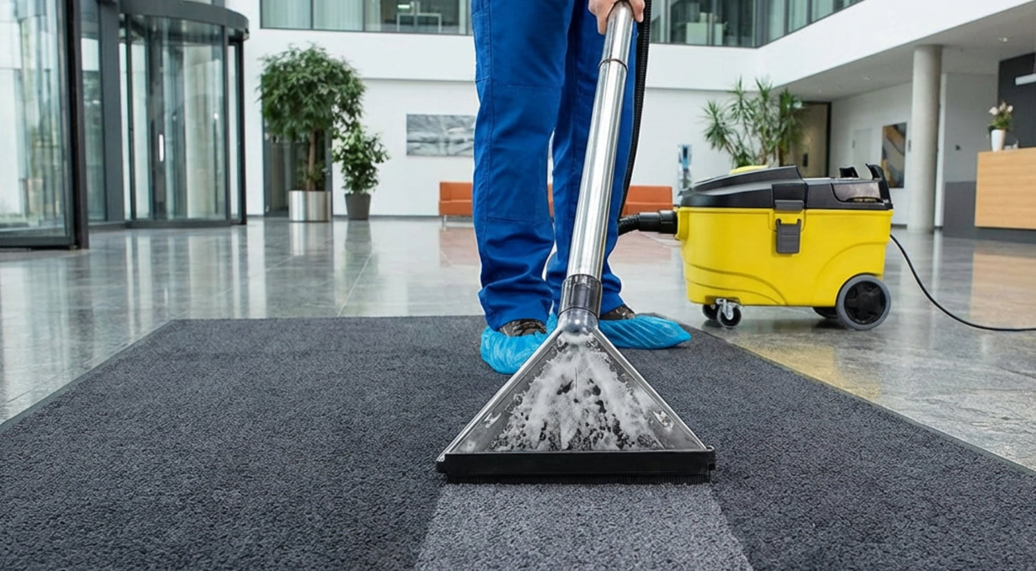 Reinigung und Pflege von Schmutzfangmatten