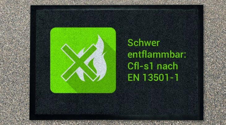 Fußmatten und Brandschutz
