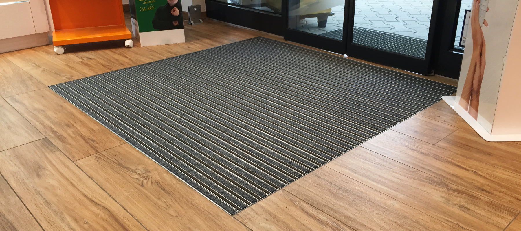 Eingelassene Eingangsmatte für Parkett