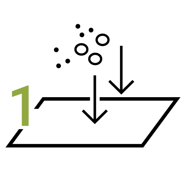 Icon Sauberlaufzone Fussmatten Zone 1