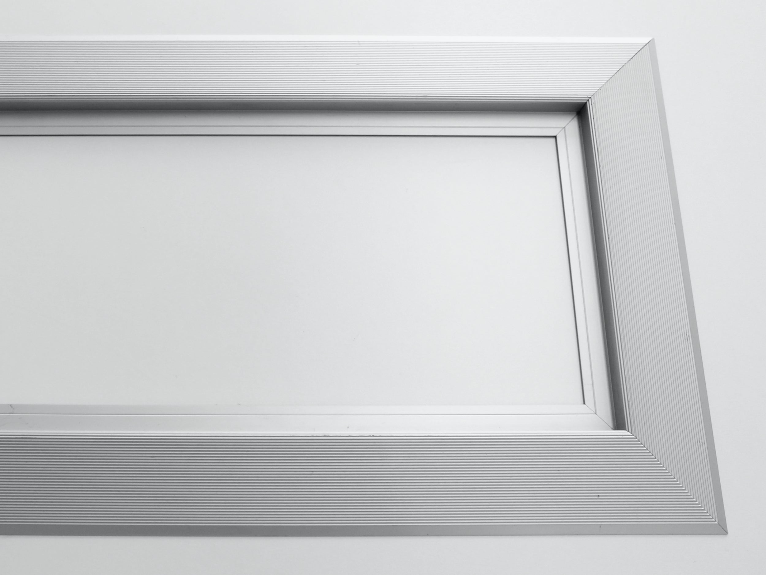 Anlaufprofils für Aluprofilmatten aus Aluminium in der Draufsicht als Freisteller