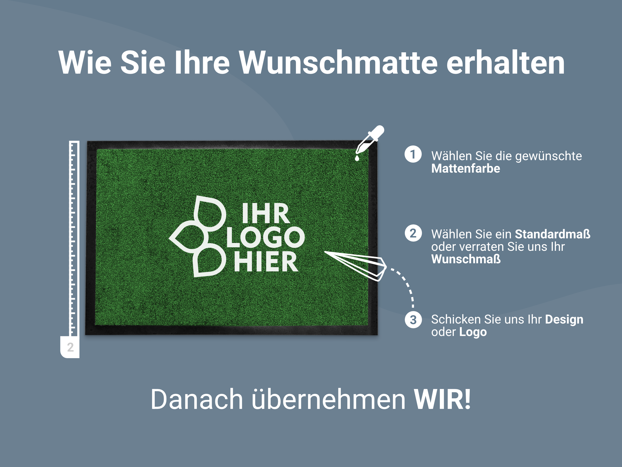 Eine Beschreibung wie sie Ihre Wunschmatte erhalten