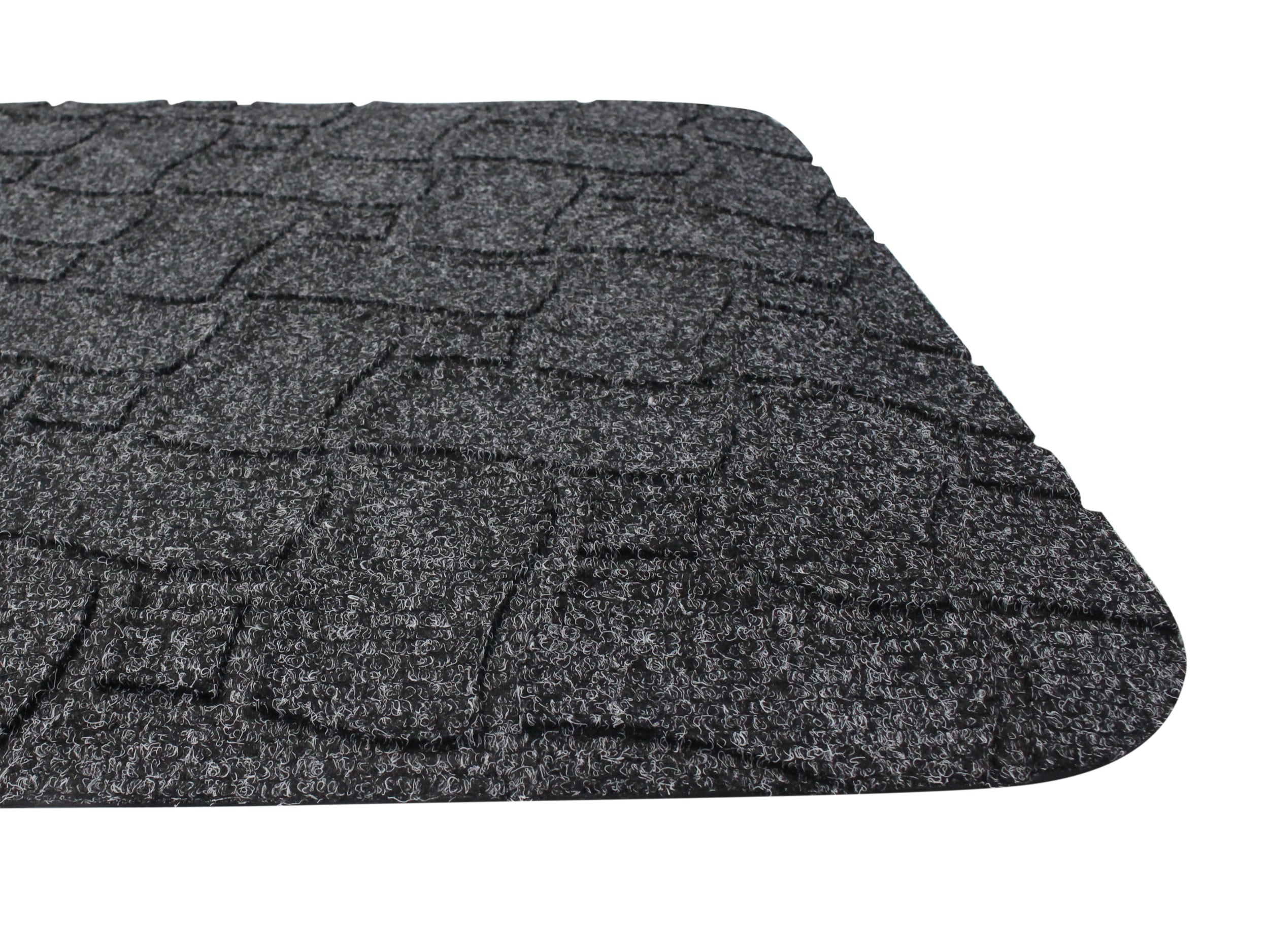 Nahaufnahme der ergonomischen Arbeitsplatzmatte mit Ripsoberfläche Ergo Grip