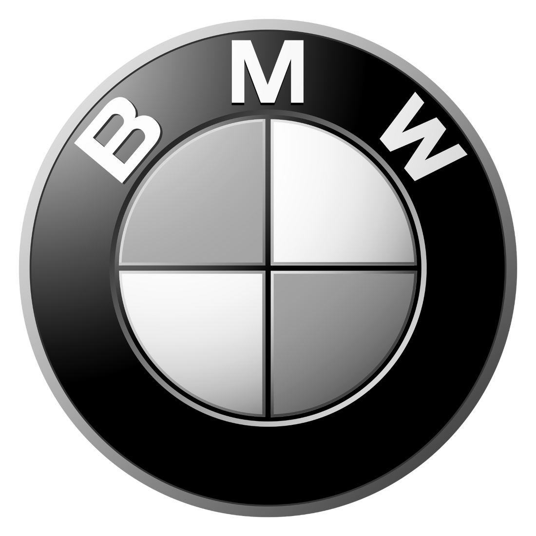 BMW Referenz-Logo in schwarz und weiß