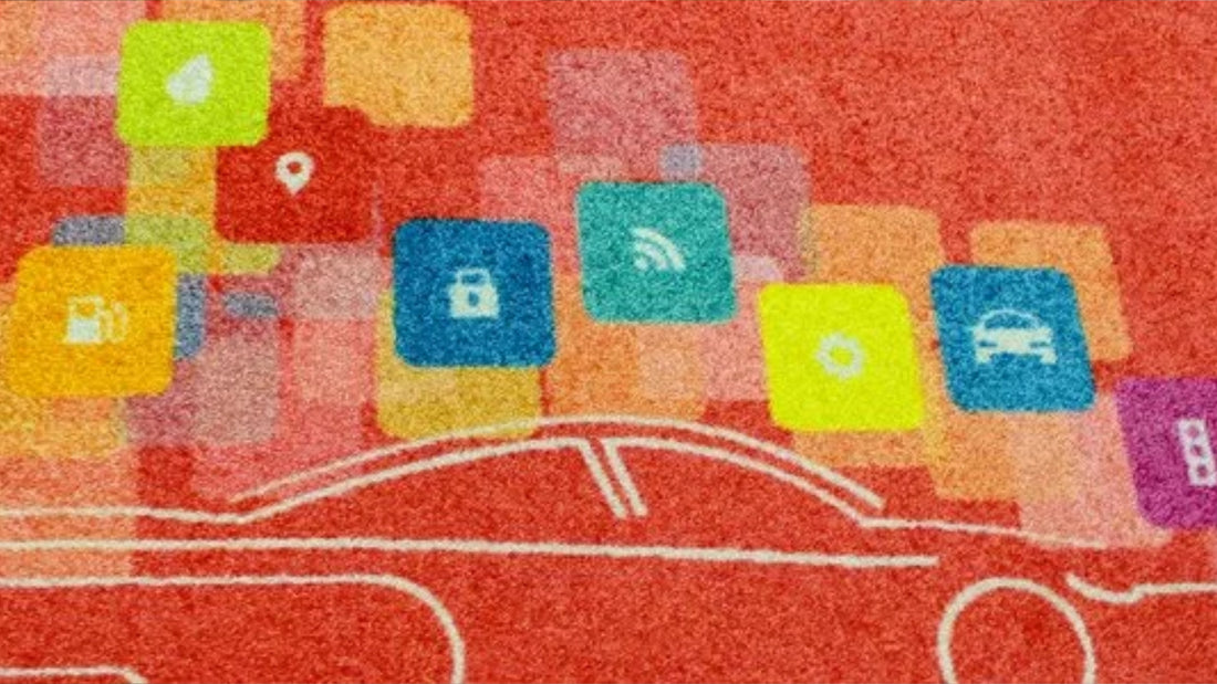 Eentteppich mit Automotiv als Detailansicht