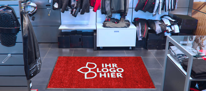 Fußmatte mit Logo im Verkaufsbereichs 