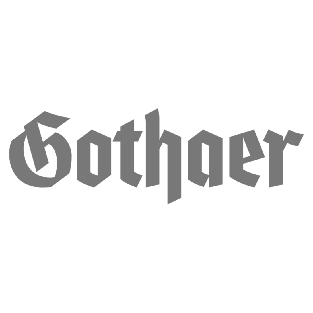 Gother Referenz Logo in grau