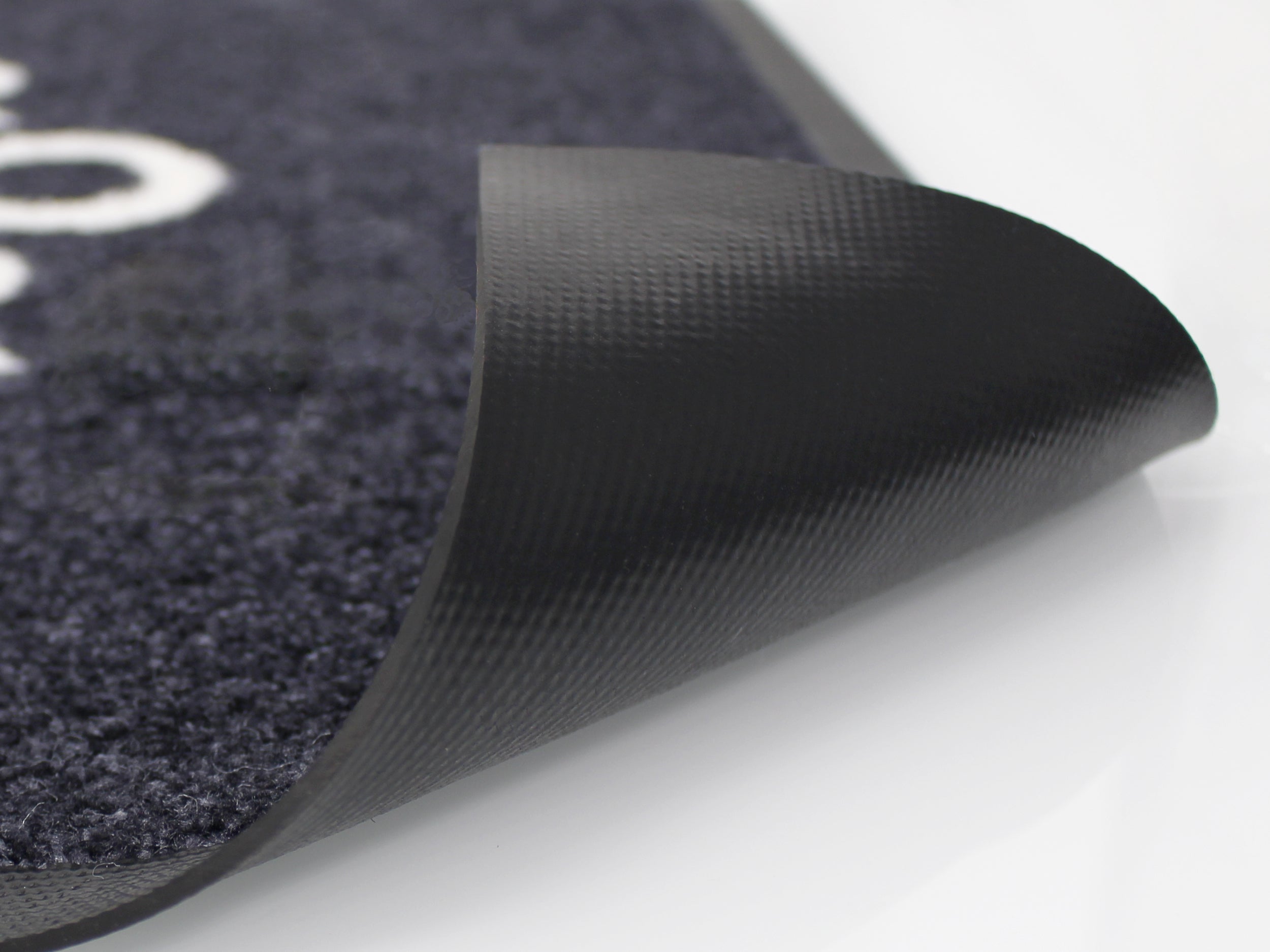 Rückseite einer Logomatte aus Nytrilgummi