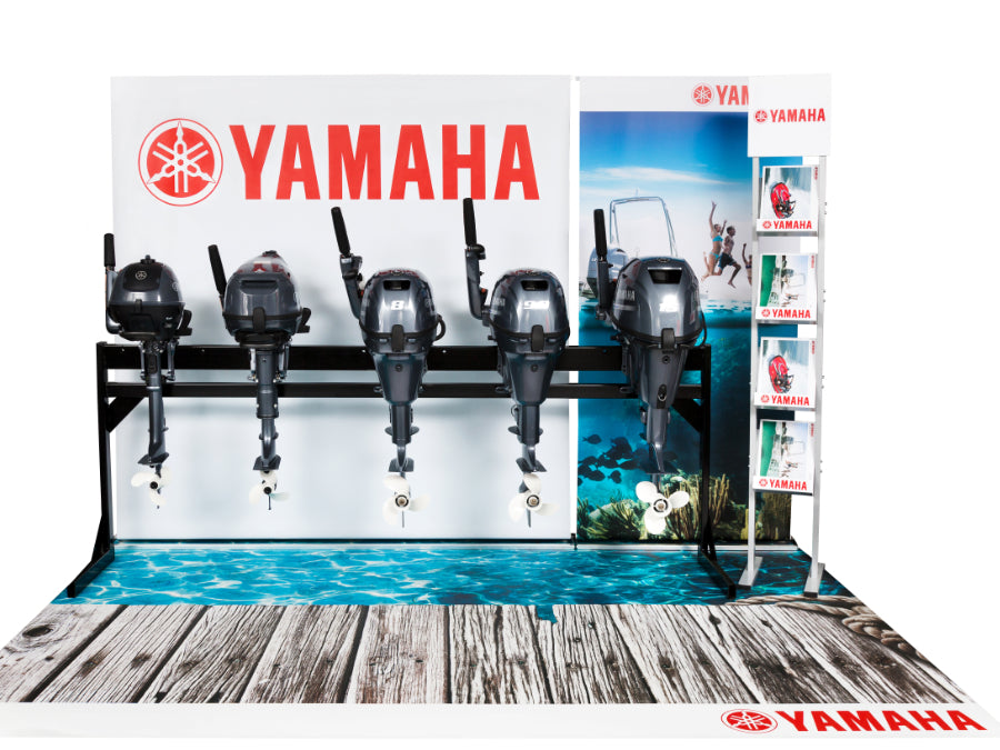 Fotorealistischer Werbeboden mit Stegmotiv