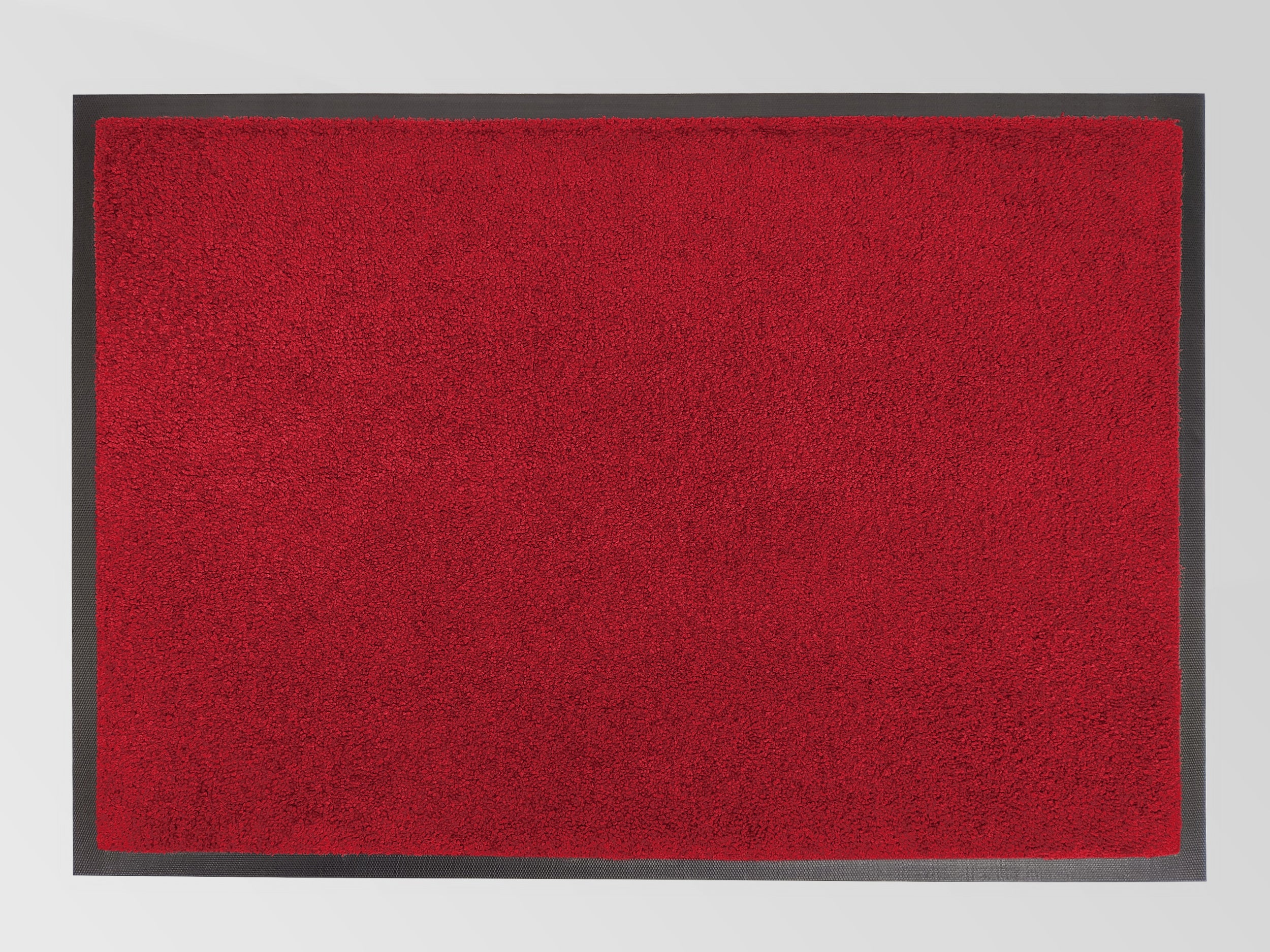 Schmutzfangmatte farbintensiv waschbar bis 60 Grad in dunkelrot