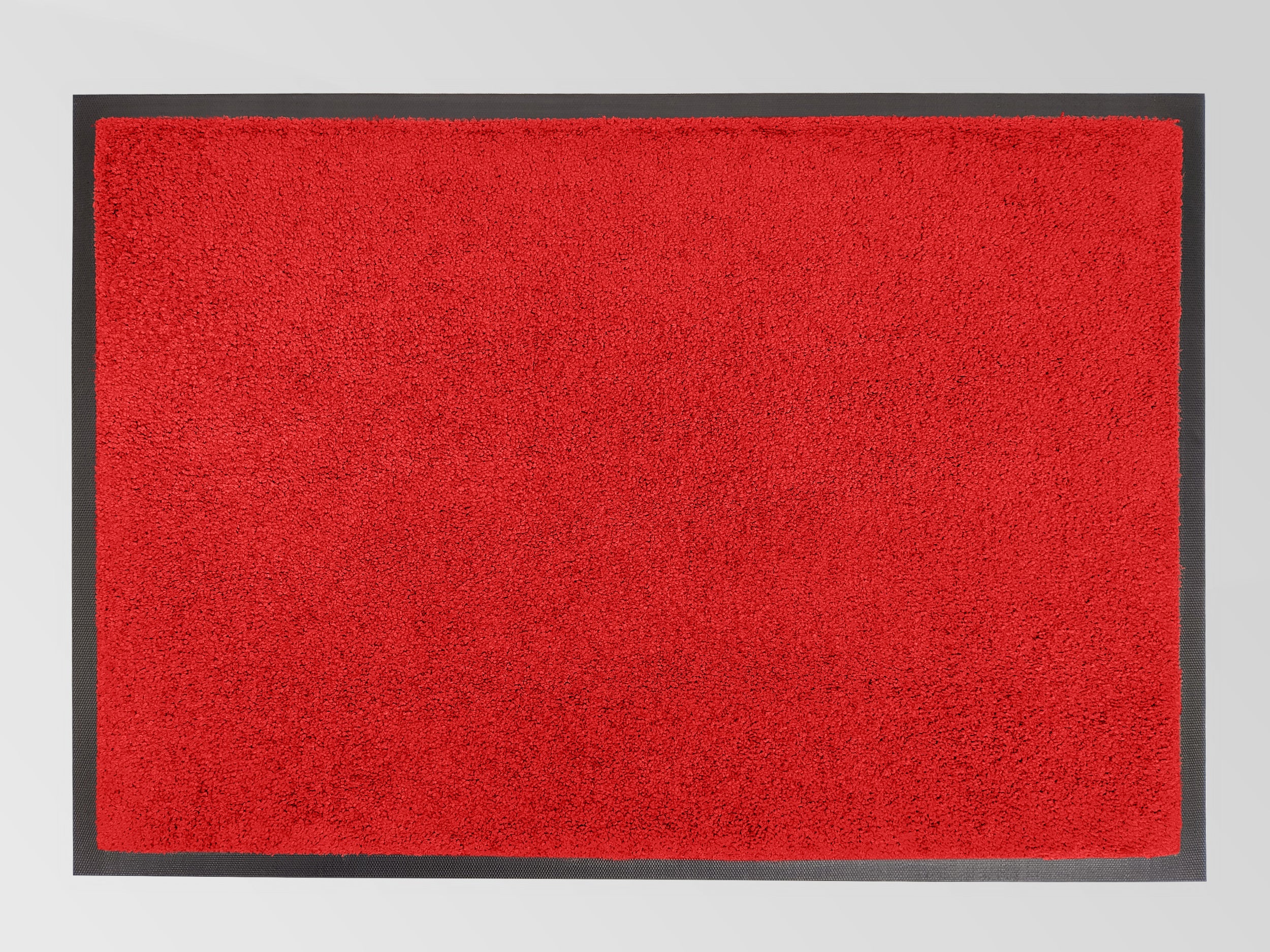 Schmutzfangmatte farbintensiv waschbar bis 60 Grad in rot