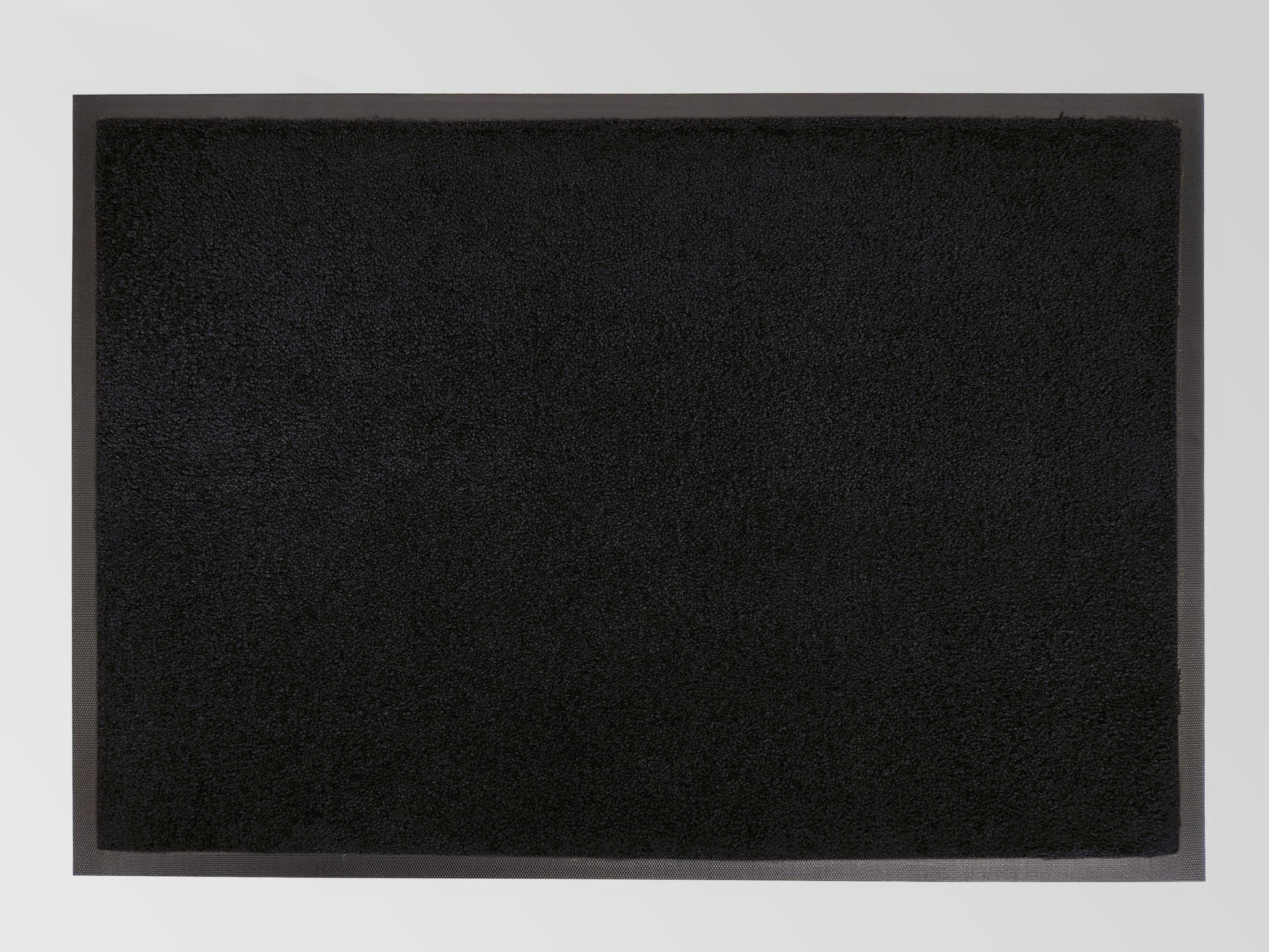 Schmutzfangmatte farbintensiv waschbar bis 60 Grad in schwarz
