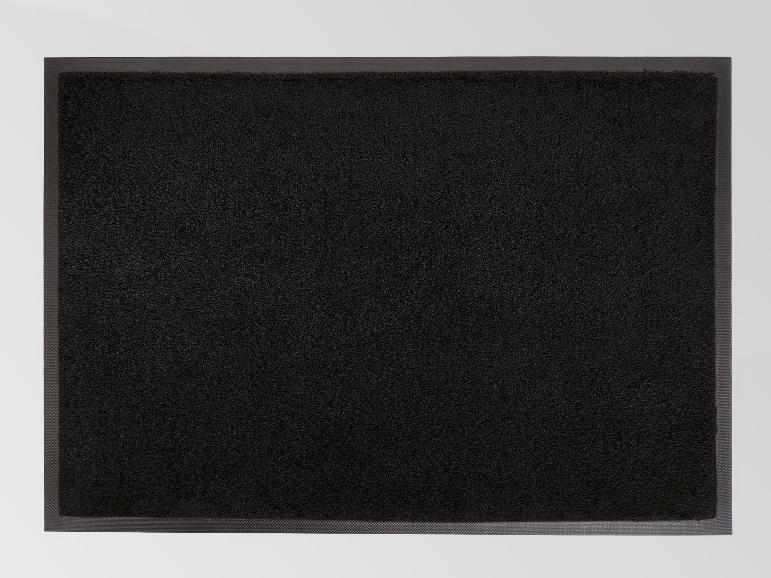 Schmutzfangmatte farbintensiv waschbar bis 60 Grad in schwarz