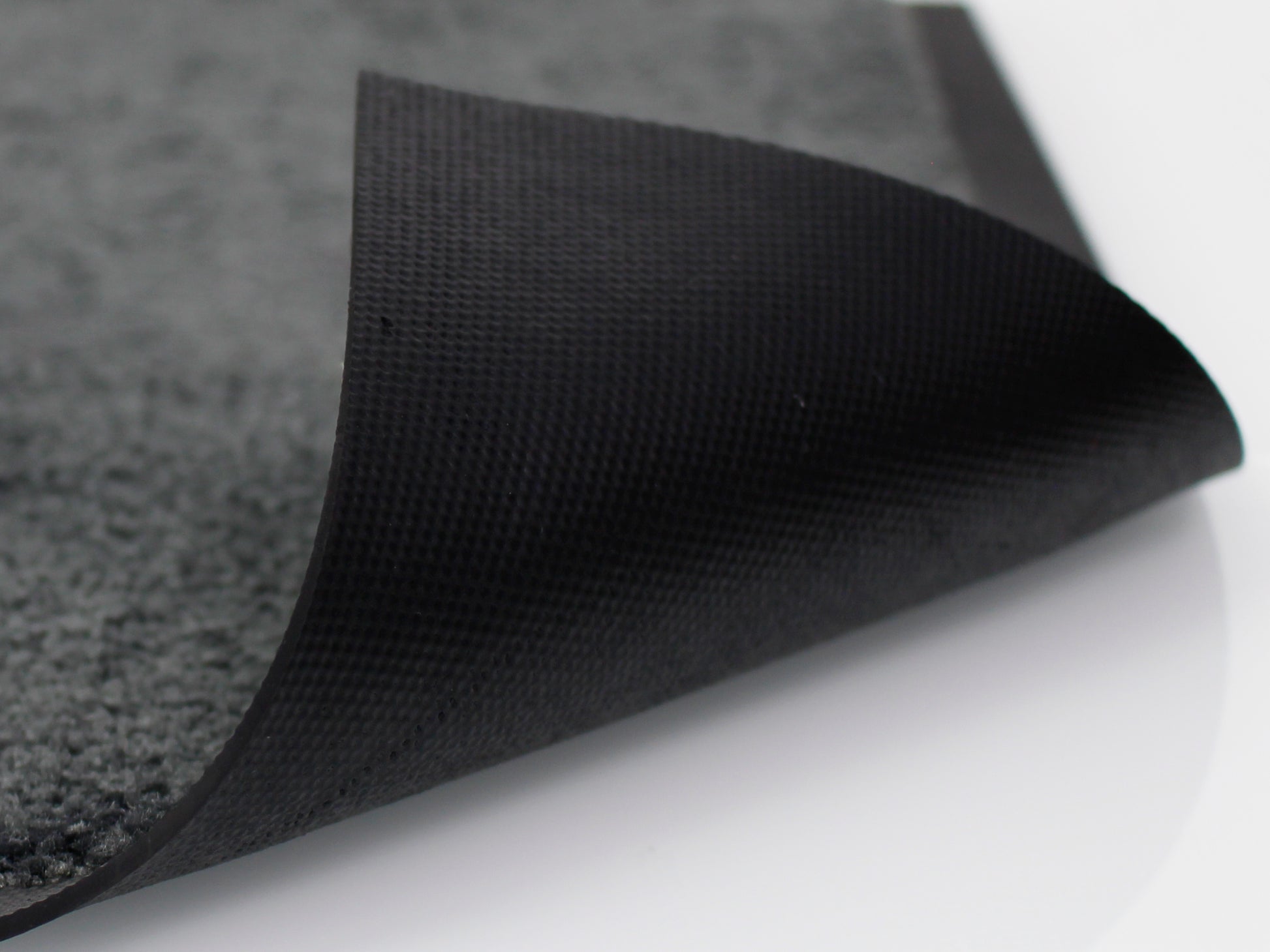 Graue Matte umgeklappt: Rückseitenprofil