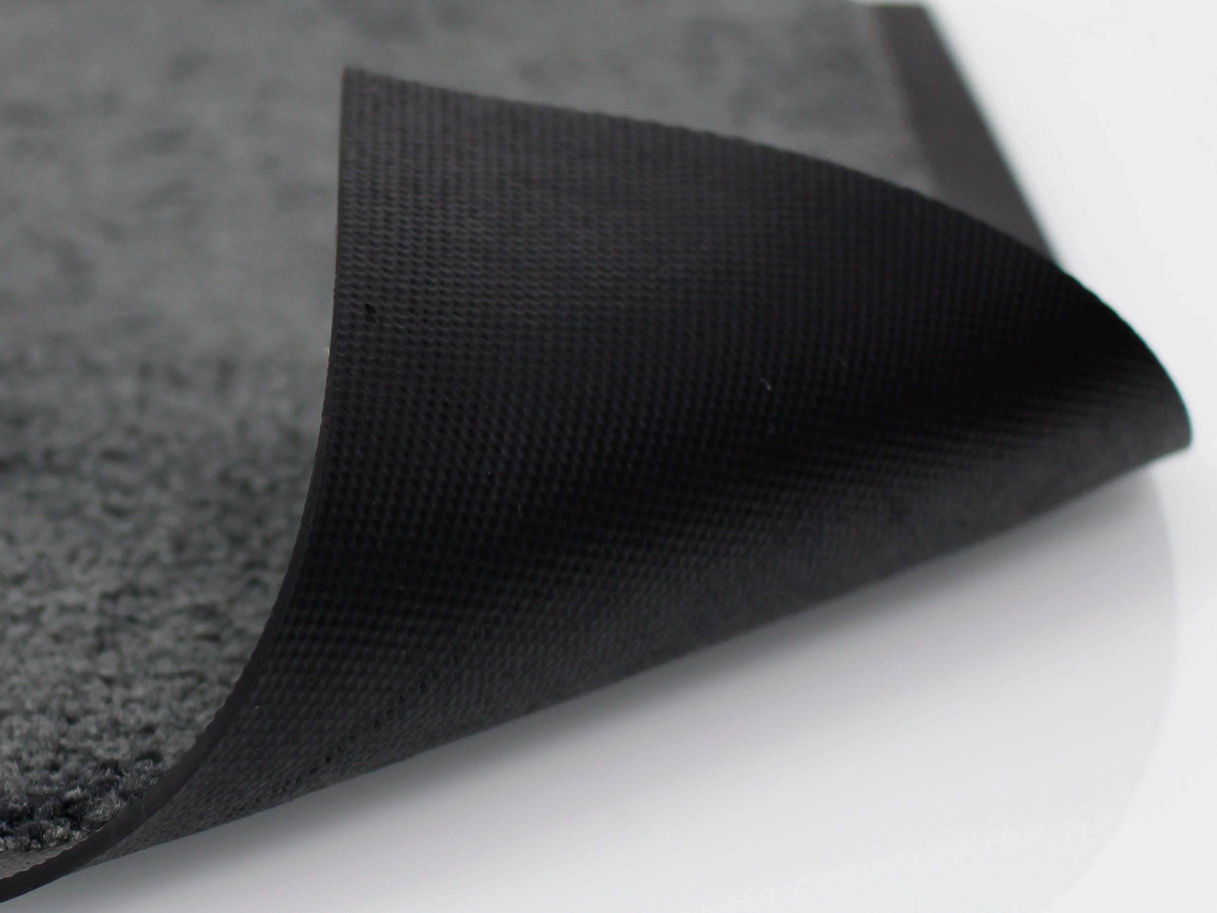 Graue Matte umgeklappt: Rückseitenprofil