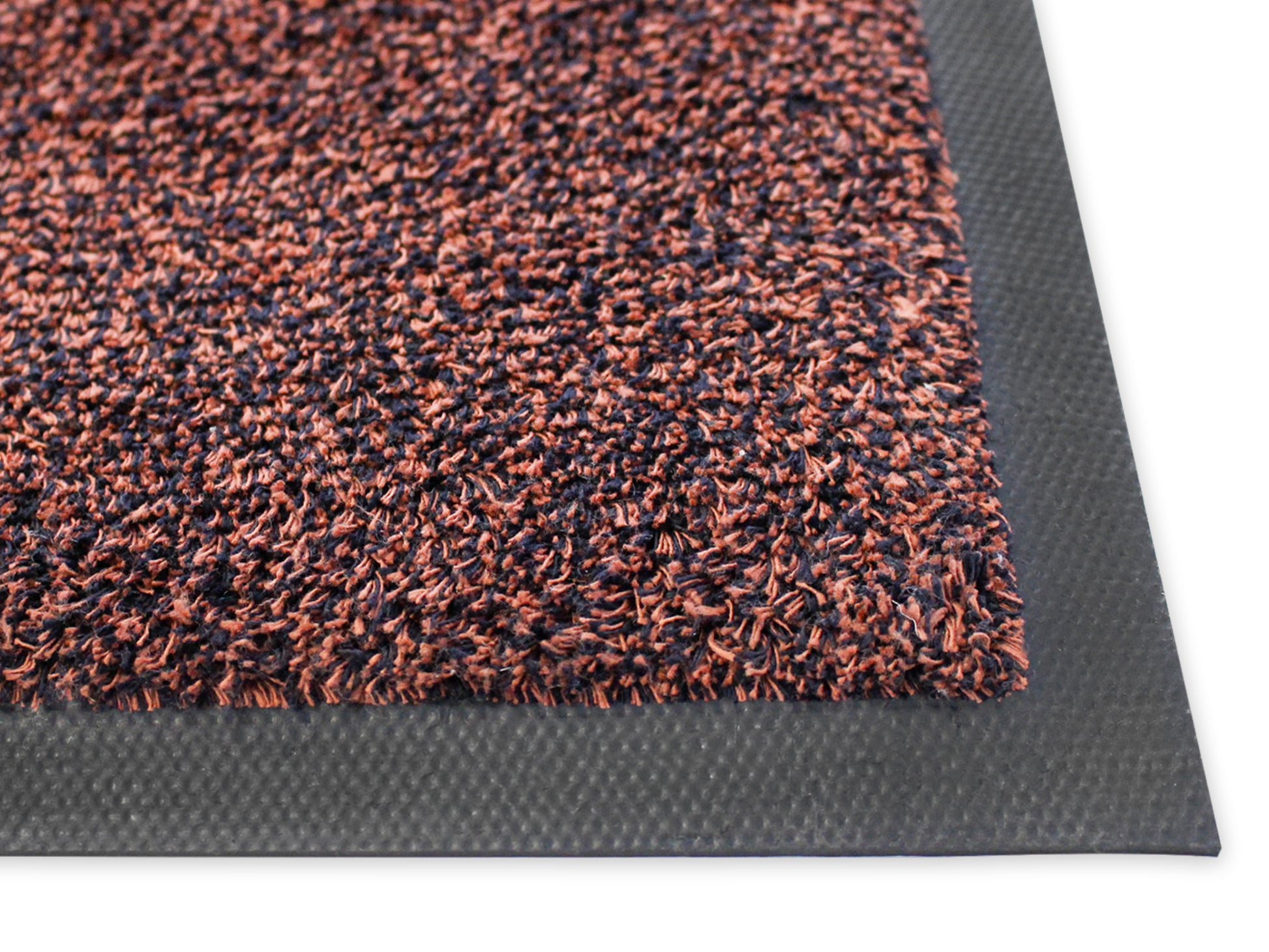 Ecke der Schmutzfangmatte Cotton mit braun-schwarzer Melierung