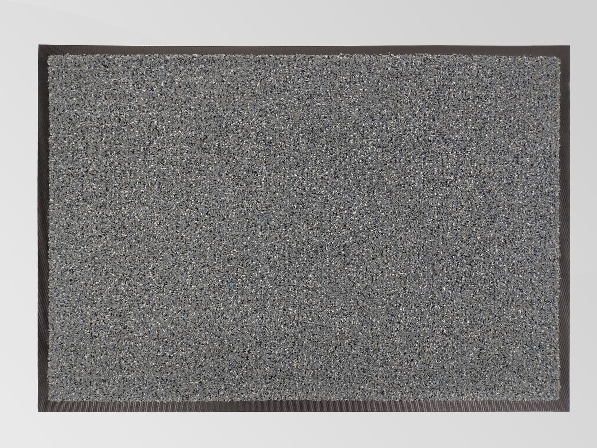 Graue Schmutzfangmatte mit Kratzfasern von oben