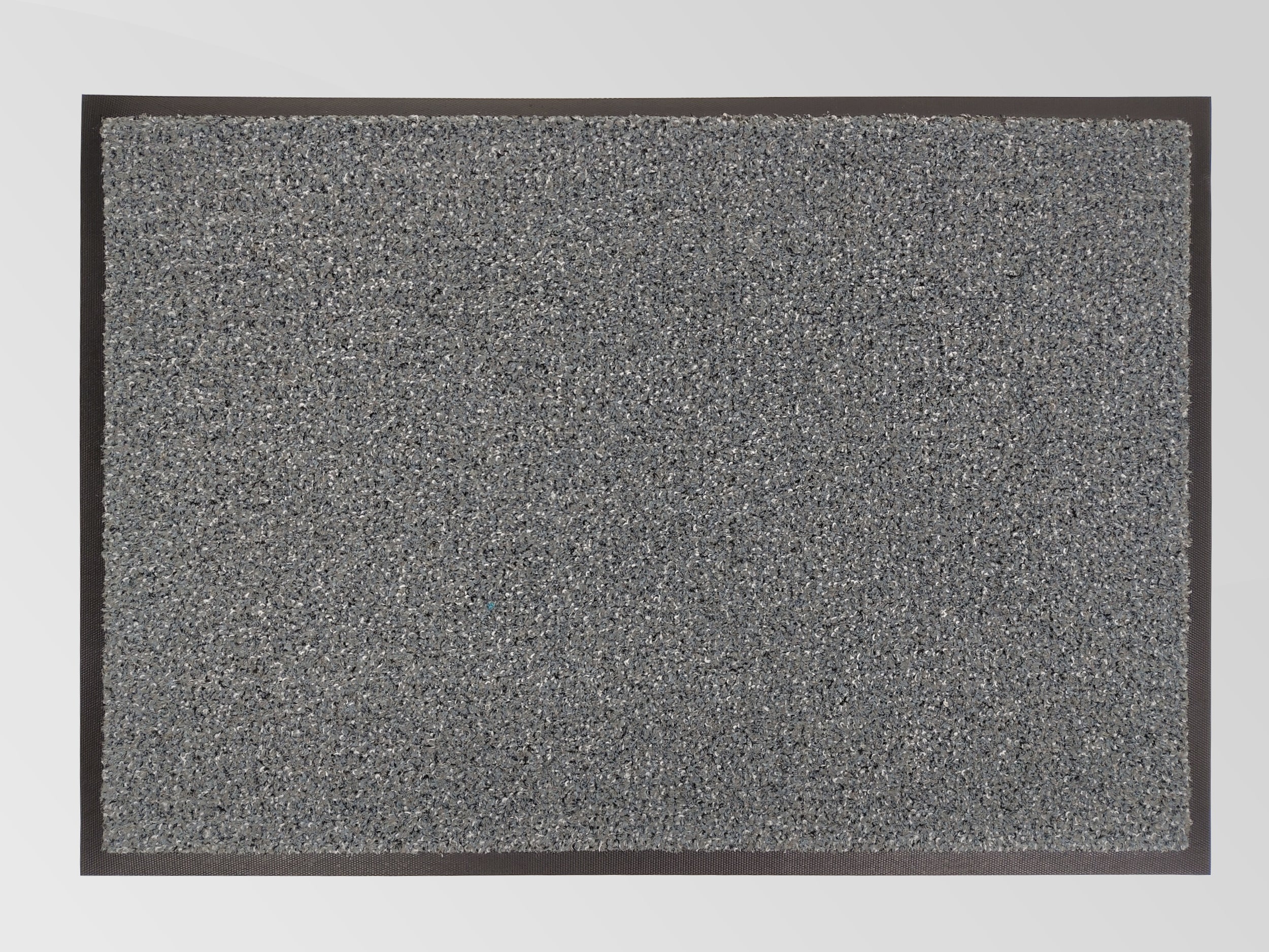 Graue Schmutzfangmatte mit Kratzfasern von oben