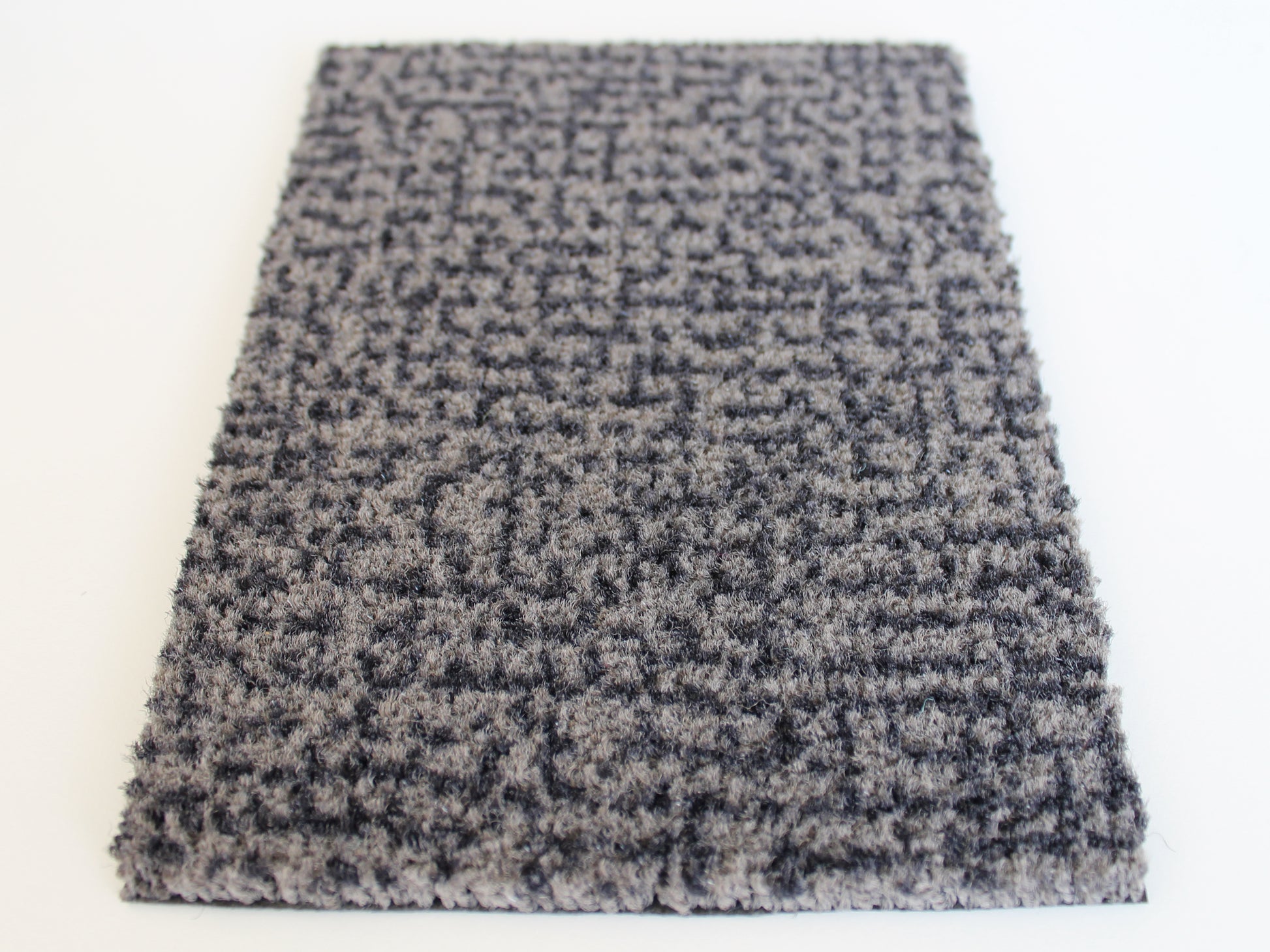 Schmutzfangmatte aus Tufting Velour in Grau meliert