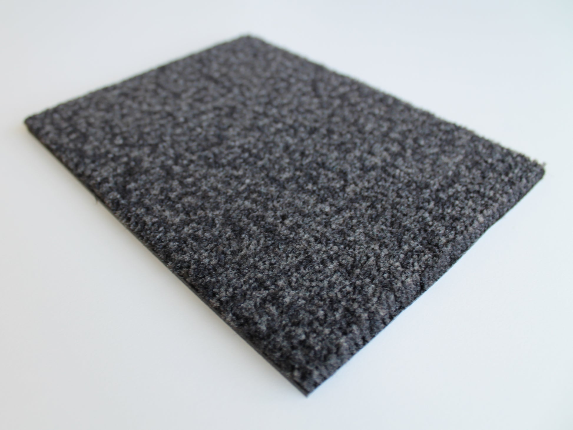 Schmutzfangmatte aus Tufting Velour in Schwarz meliert