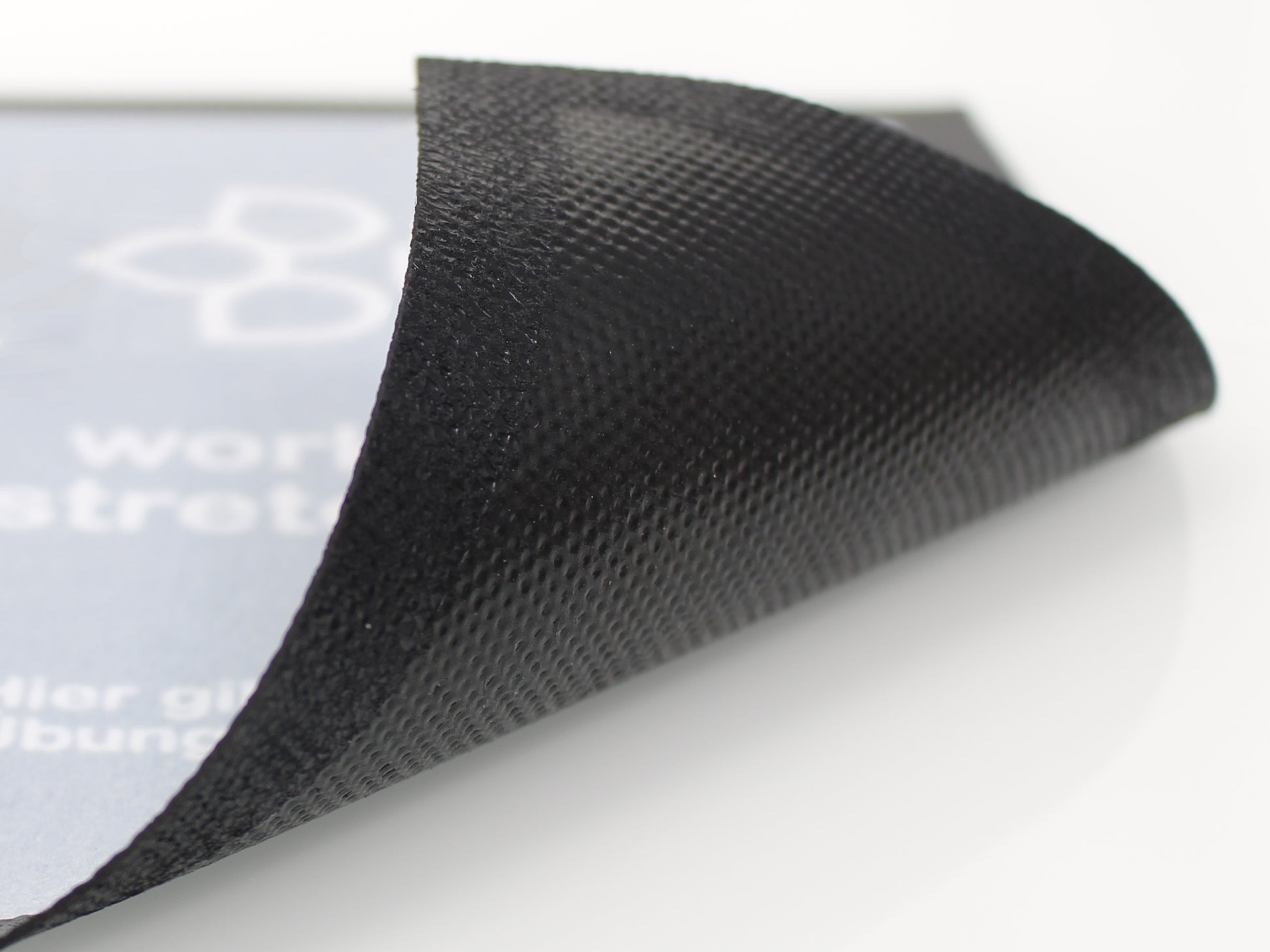 Rückseite einer Schreibtischunterlage