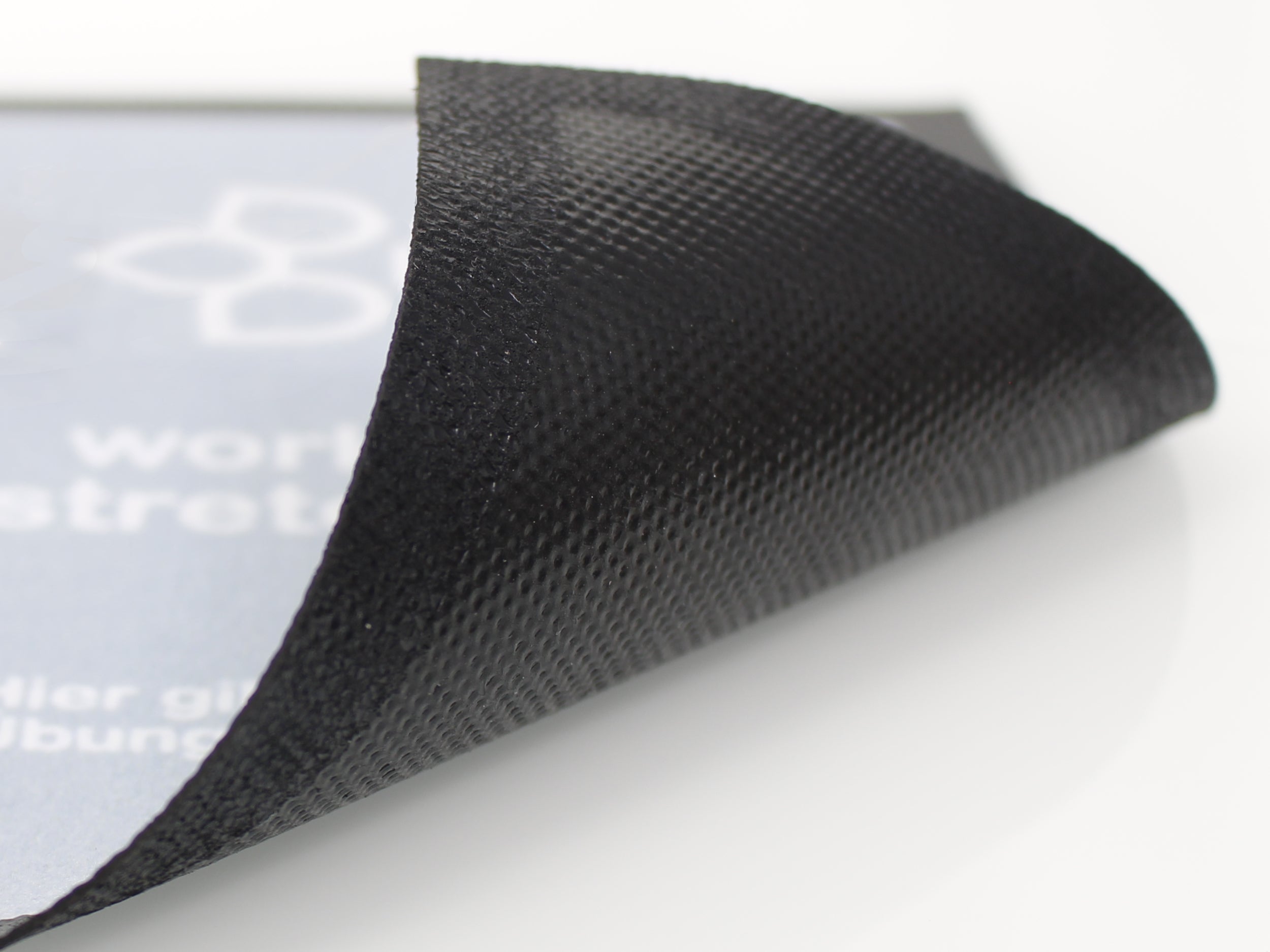 Rückseite einer Schreibtischunterlage