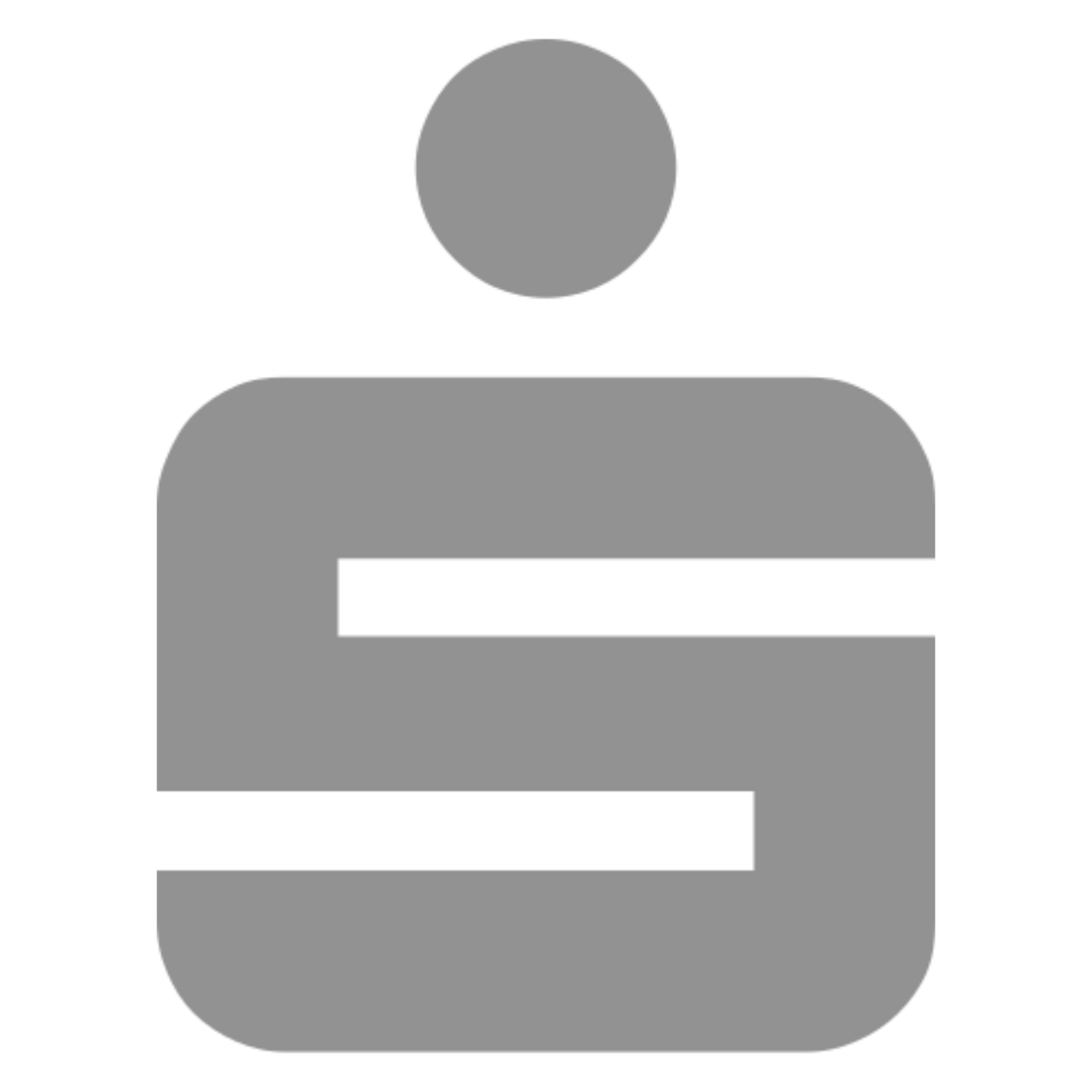 Sparkasse Referenz Logo in grau