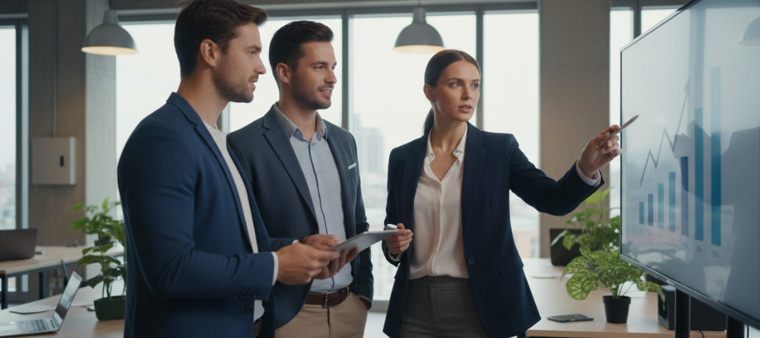 Marketing Team das eine Strategie entwickelt