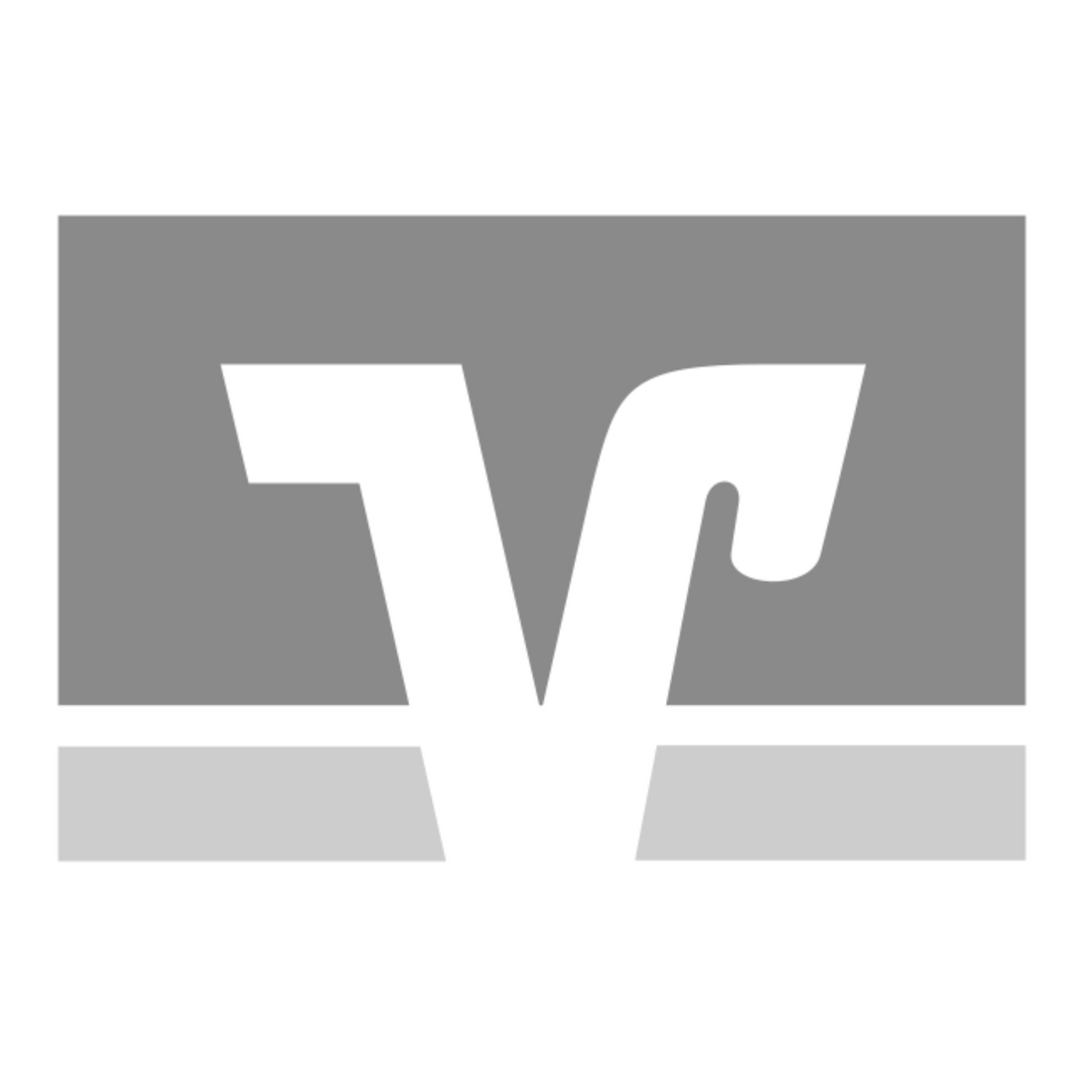 Volksbank Referenz Logo in Graustufen