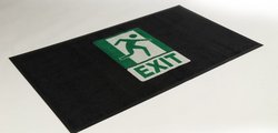 Signalmatte mit Exit Logo