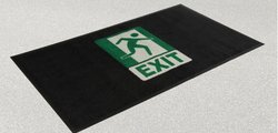 bedruckte Fussmatte EXIT Logo