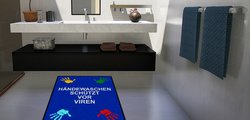 Hygienematte am Waschbecken