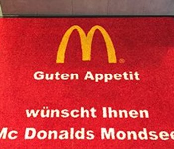 logomatte indiline mcdonalds tresen