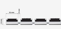 Eingangsmatte Smart Safe Brush Produktzeichnung