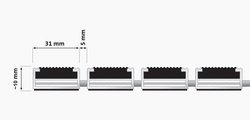 Eingangsmatte smart brush entrada technische Zeichnung